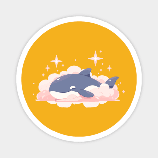 Cute Kawaii Baby Cloud Orca Magnet